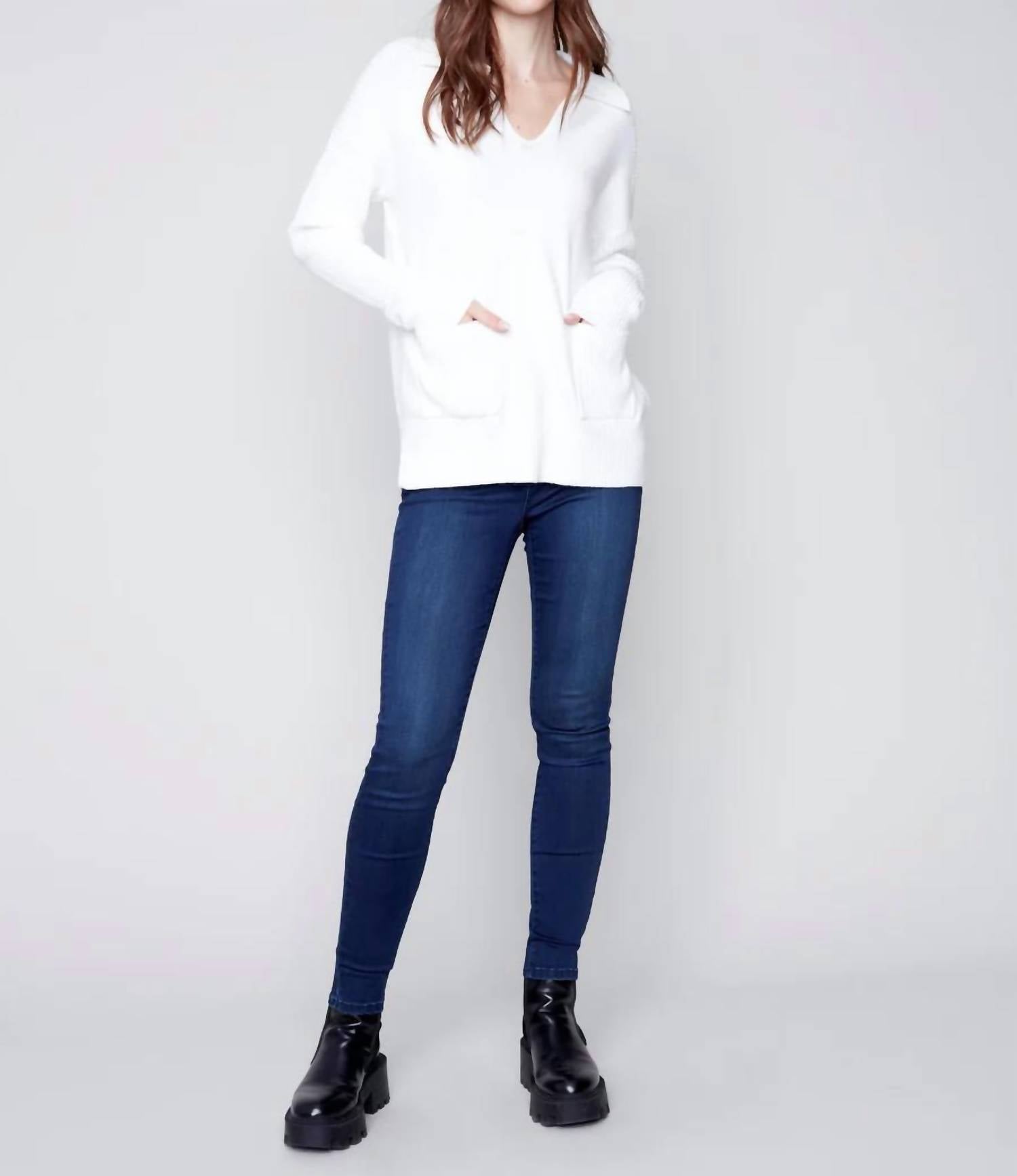 Charlie B - Johnny Collar Sweater
