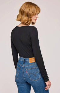 Gentle Fawn Linette Top in black 1 - women's long sleeve top - alternate view