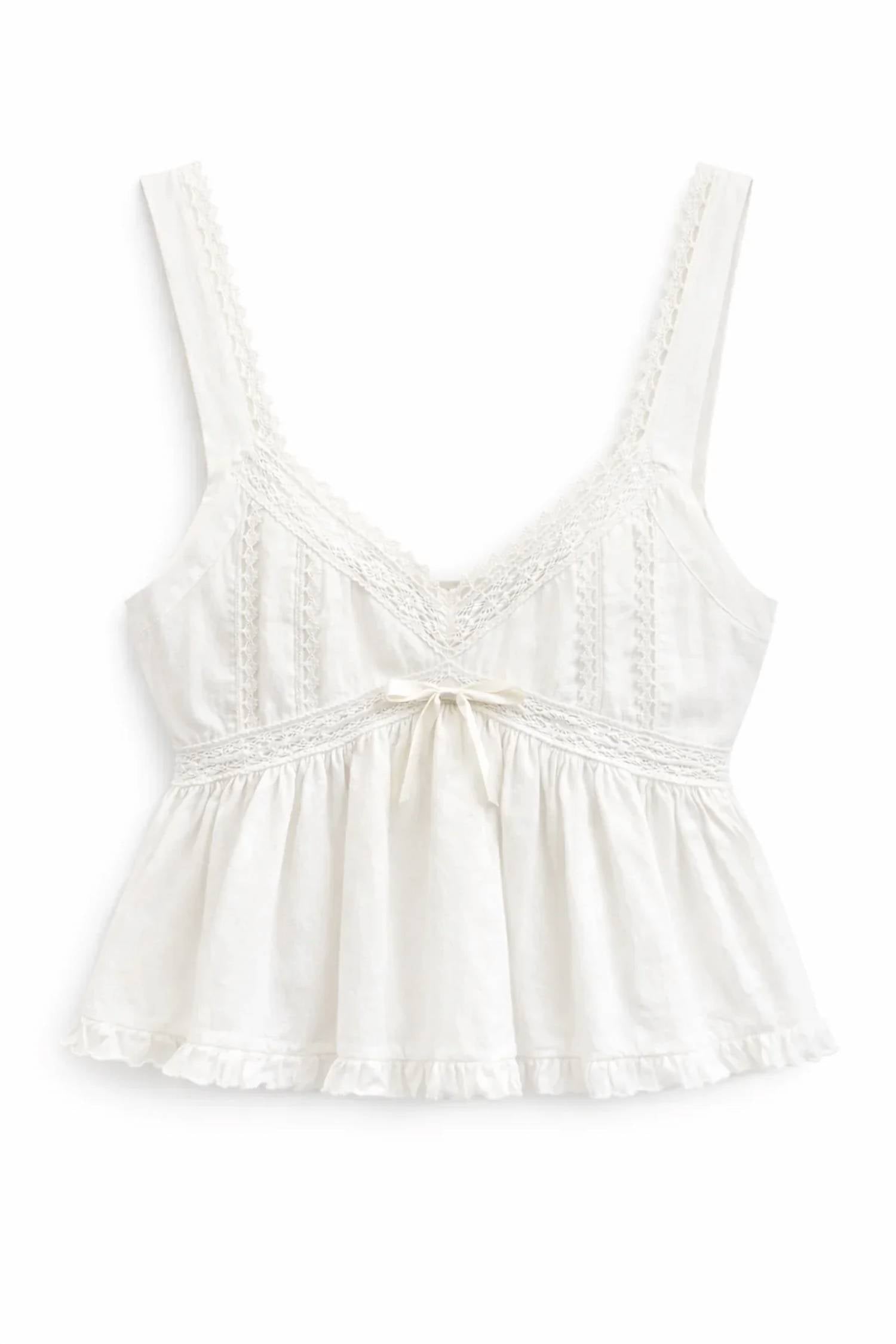 Katie J Nyc - Women's Ilyana Intricate Lace Trim Detailing Top