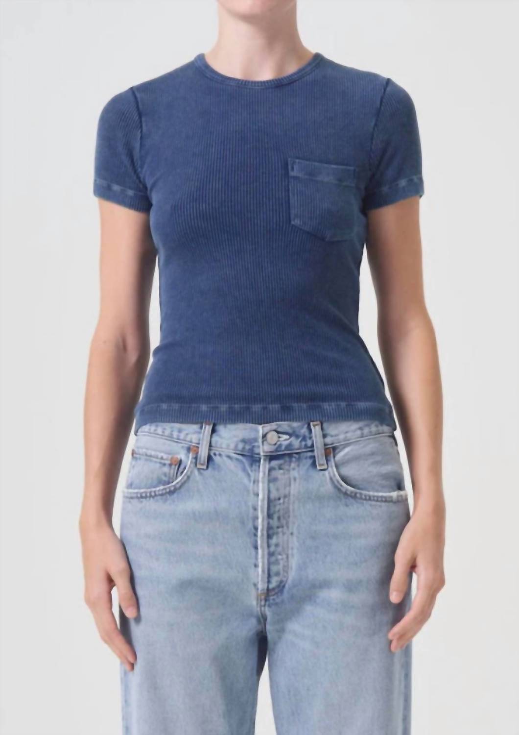 Agolde - Arlo Rib Pocket Tee
