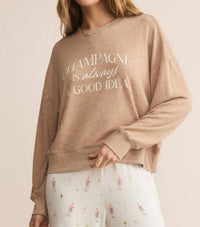 Z Supply - Champagne Long Sleeve Graphic Top