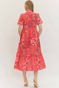 Entro - Button Front Midi Dress