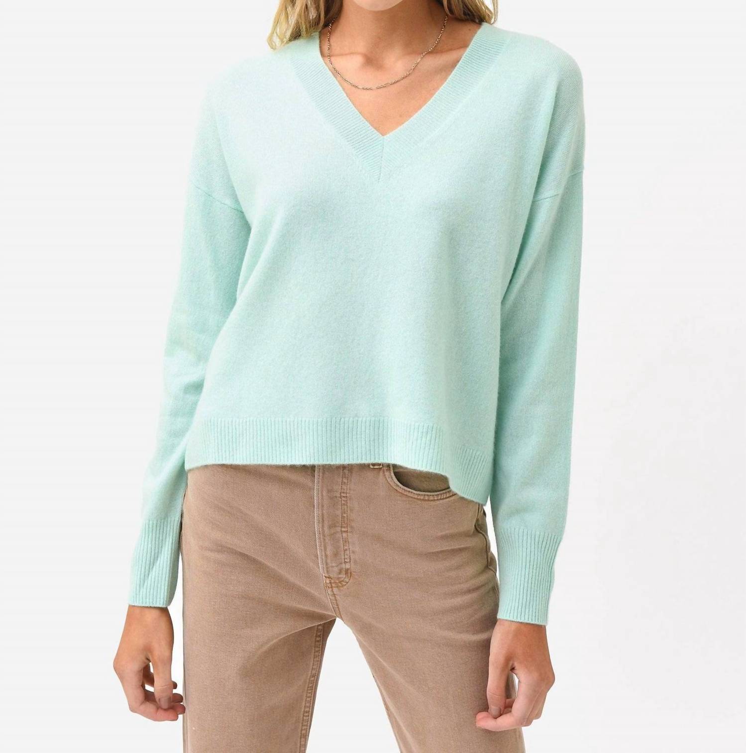 Crush Cashmere - Indiana Deep V Neck Sweater