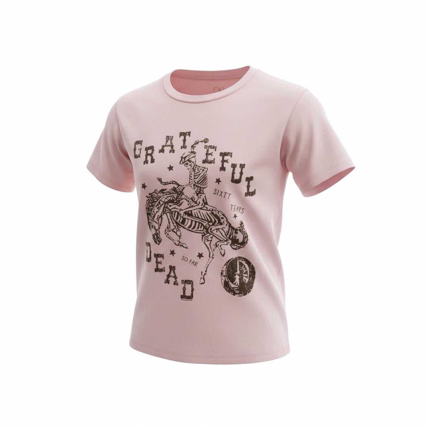 Chaser Women's Graphic Grateful Dead Top in pink salt - women's t-shirt