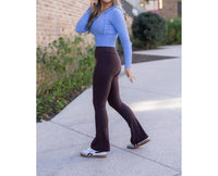Julia Rose The Flare Leggings in brown - women's pants - view 5