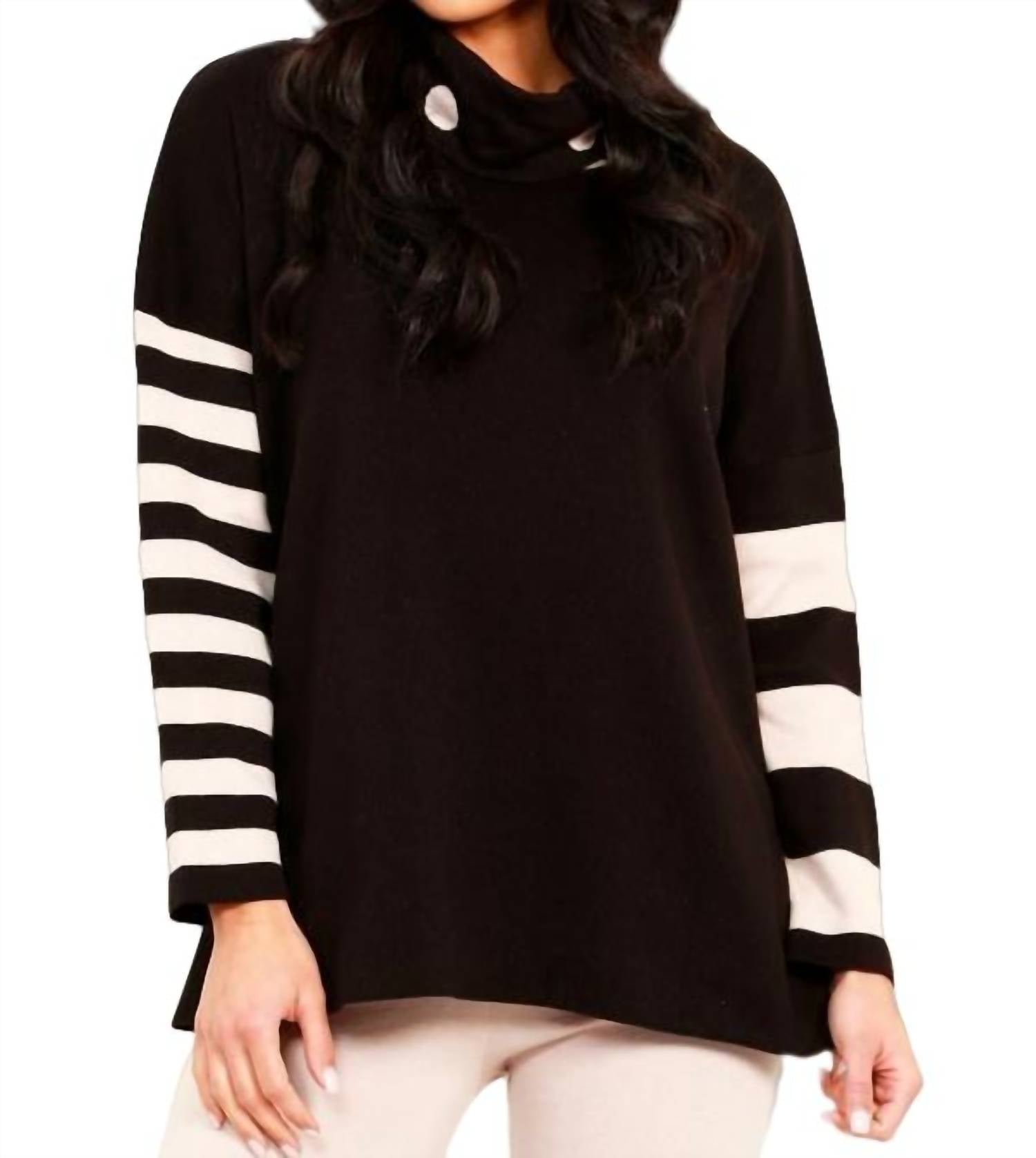 Stripe and Dot Poncho