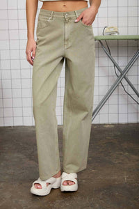 Blu Pepper - Washed Wide Leg Jeans