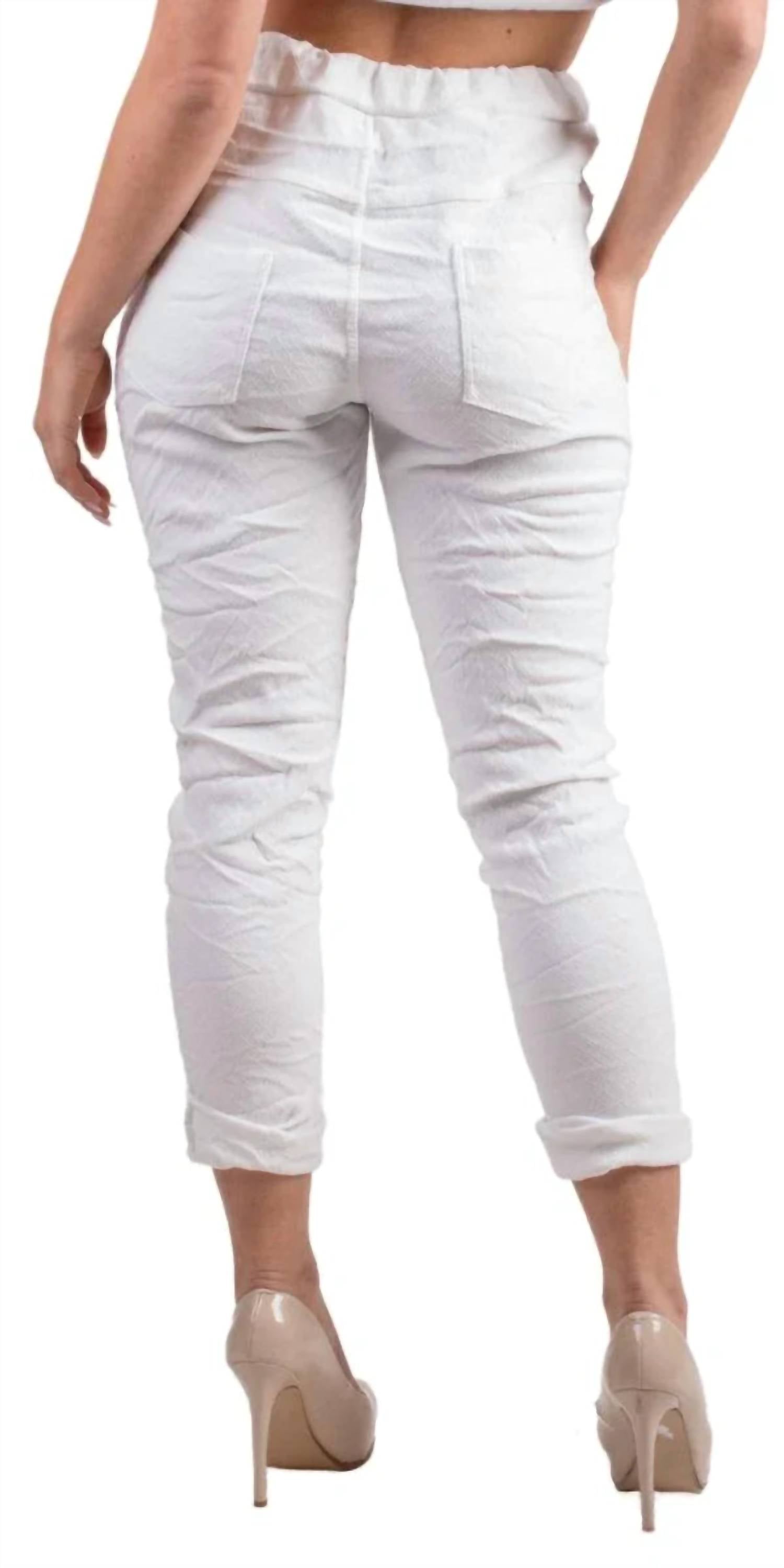 Gigi Moda - Diamante Tie-Waist Pants