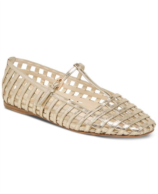 Dolce Vita - Women's Rains T-strap Woven Mary Jane Flat