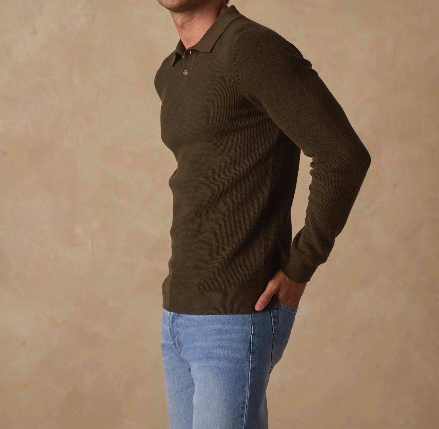 The Normal Brand - Robles Knit Waffle Stitch Polo