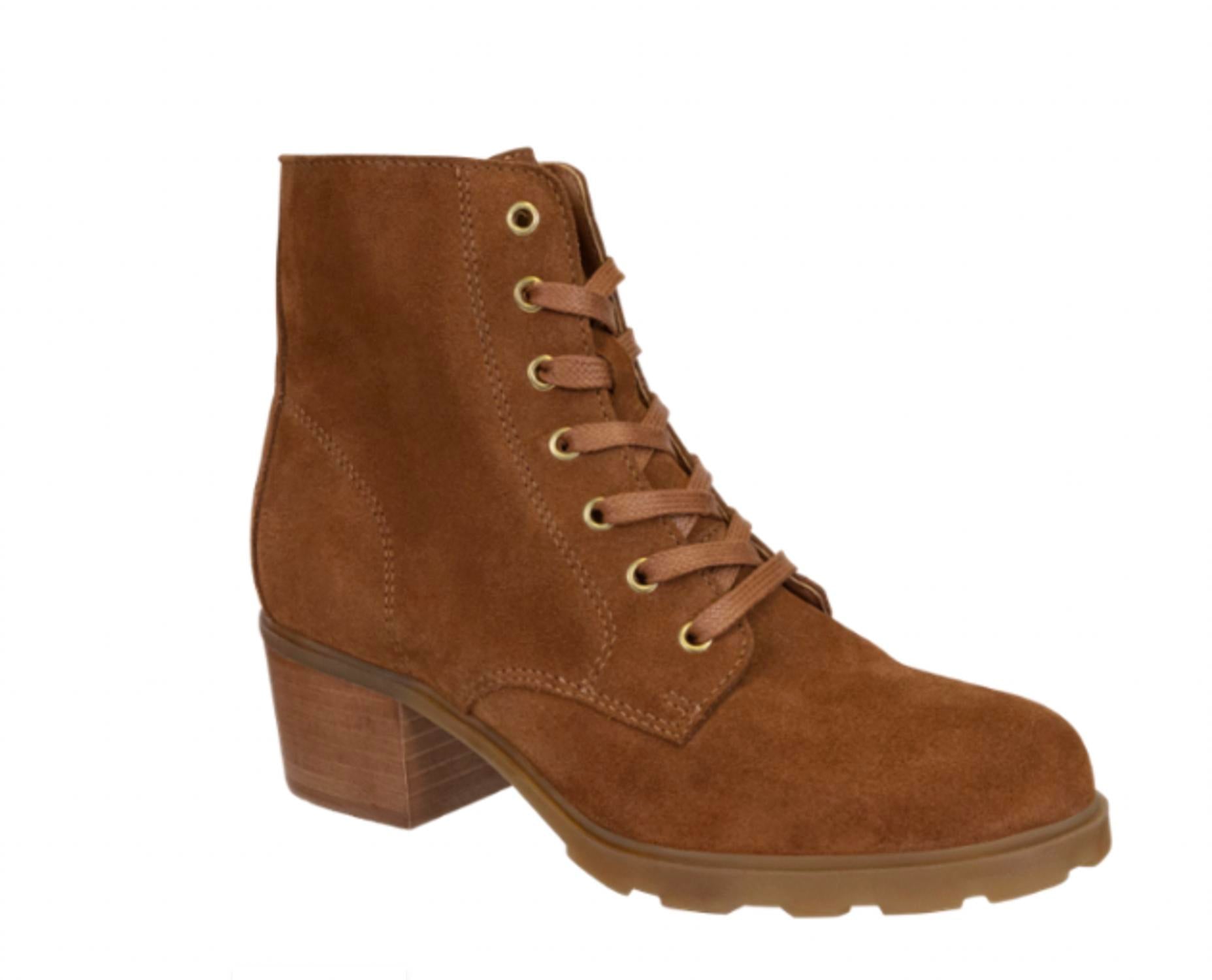 OTBT Women's Arc Heeled Ankle Boots in camel - women's shoe