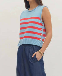 Entro - Sweater Tank Stripe Vest