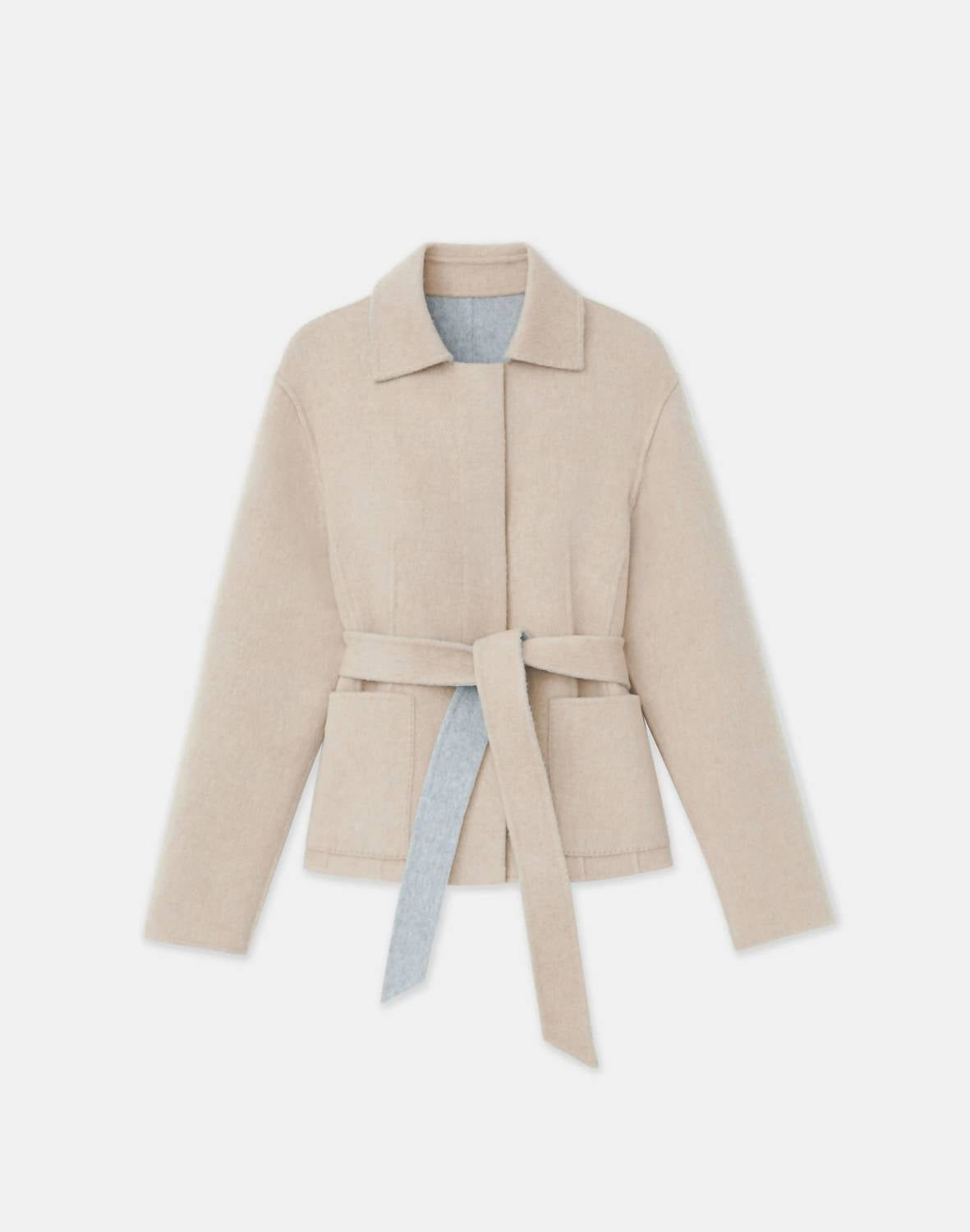 Lafayette 148 - Wool Cashmere Double Face Reversible Jacket