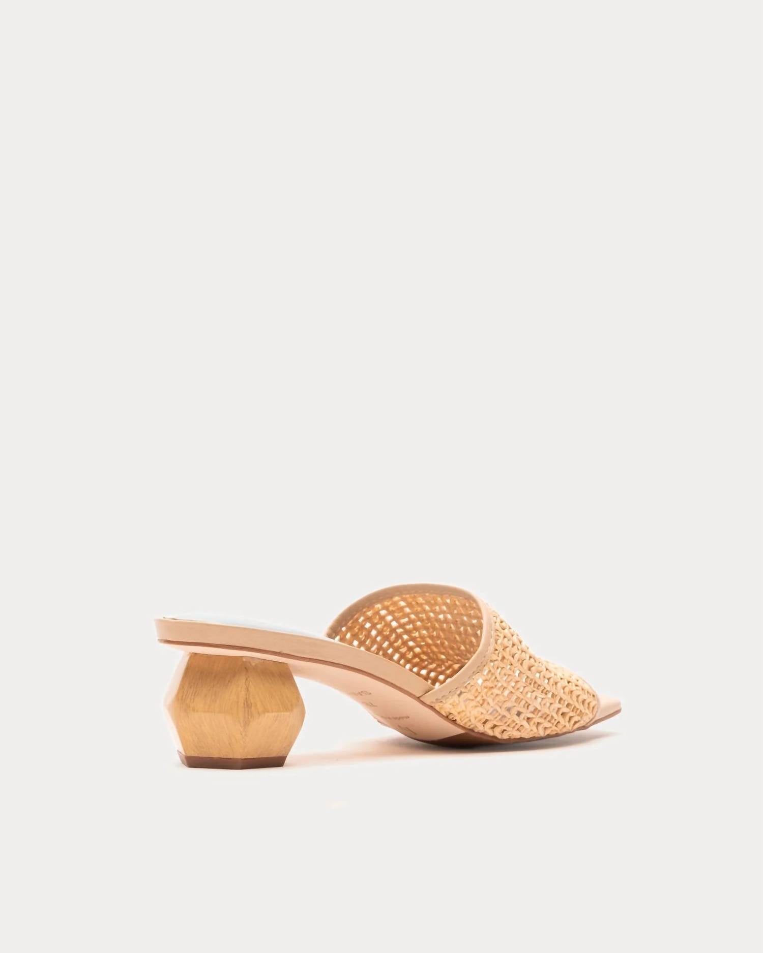Frances Valentine - Women's Raffia Mesh Slide Heel Sandal