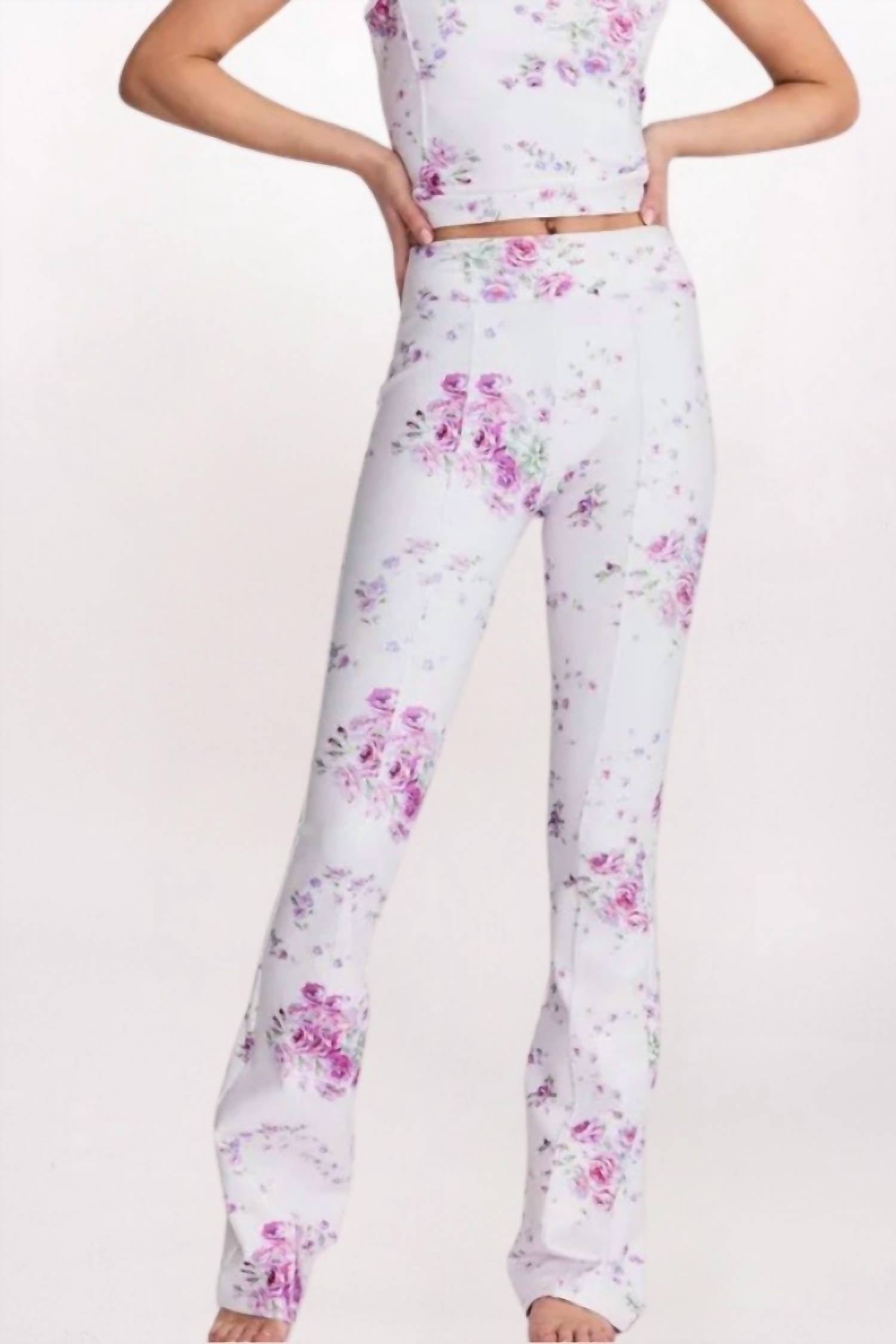Loveshackfancy - Reed Floral Flare Leggings