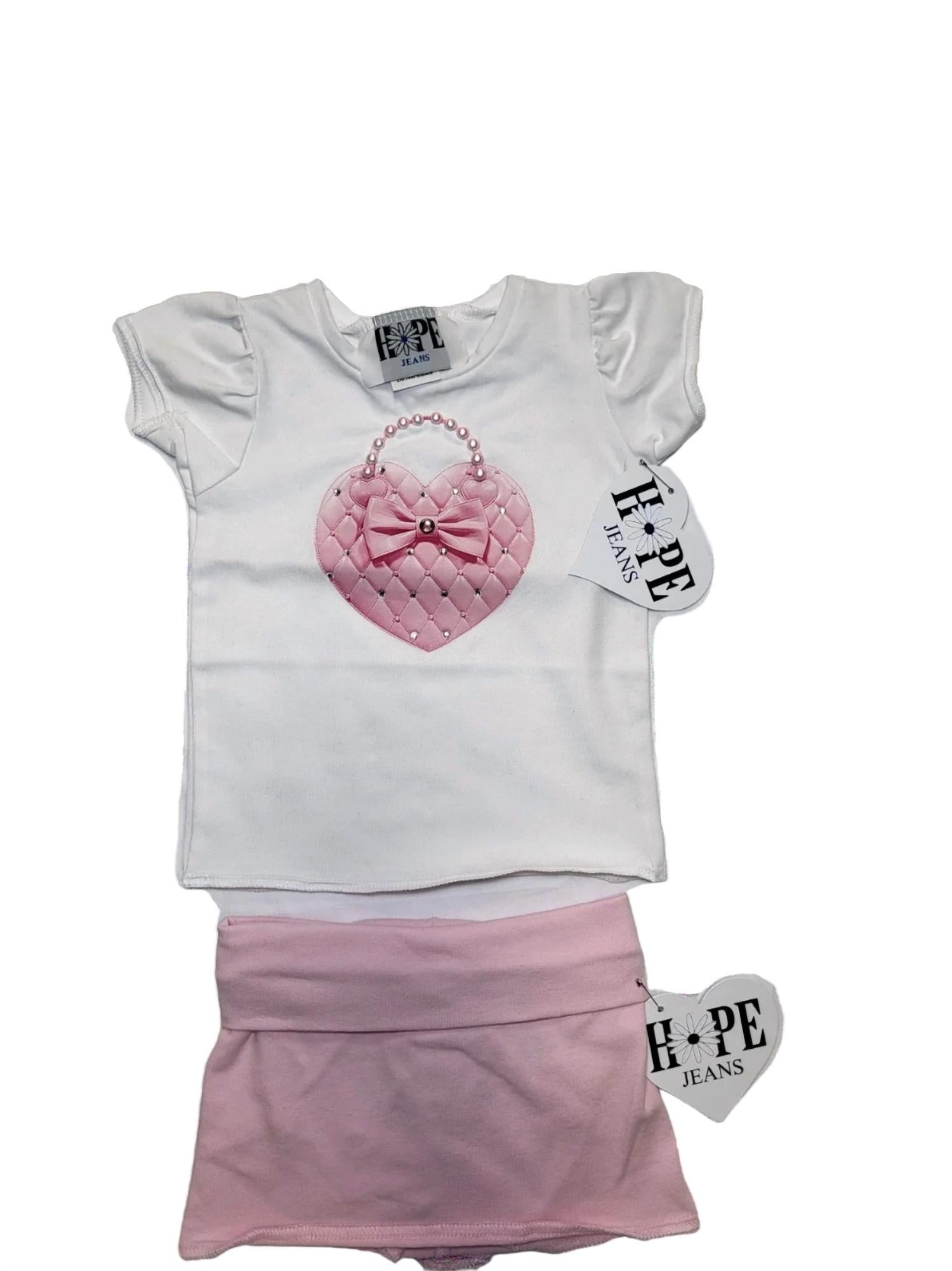 Hope Jeans - Girl's Love Purse Skirt Set