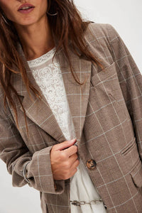 Free People - Paper Cut Pinstripe Blazer
