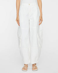 FRAME Bubble Cargo Pants in white 1 - women's pants