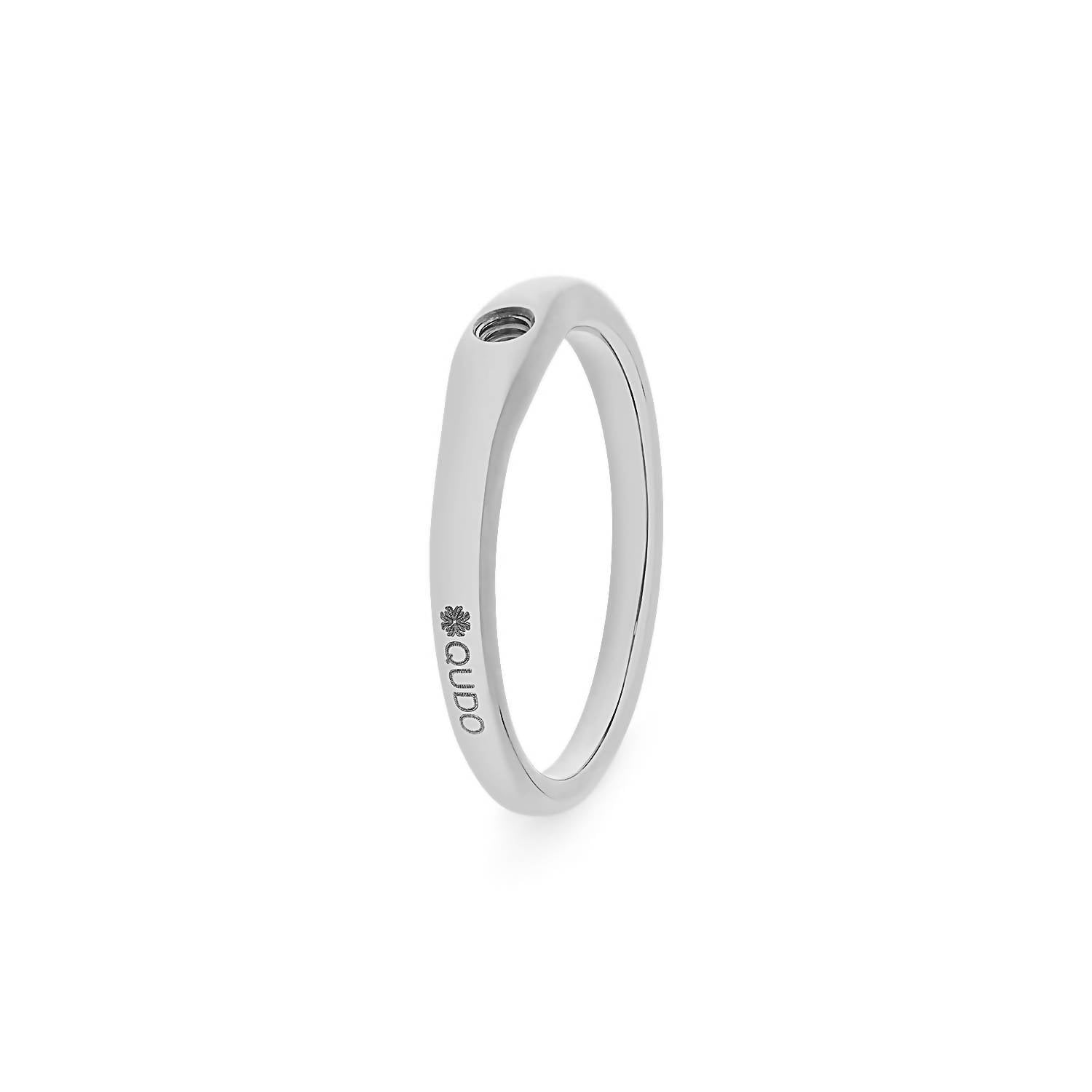 Qudo Women's Basic Fine Ring in silver - women's jewelry