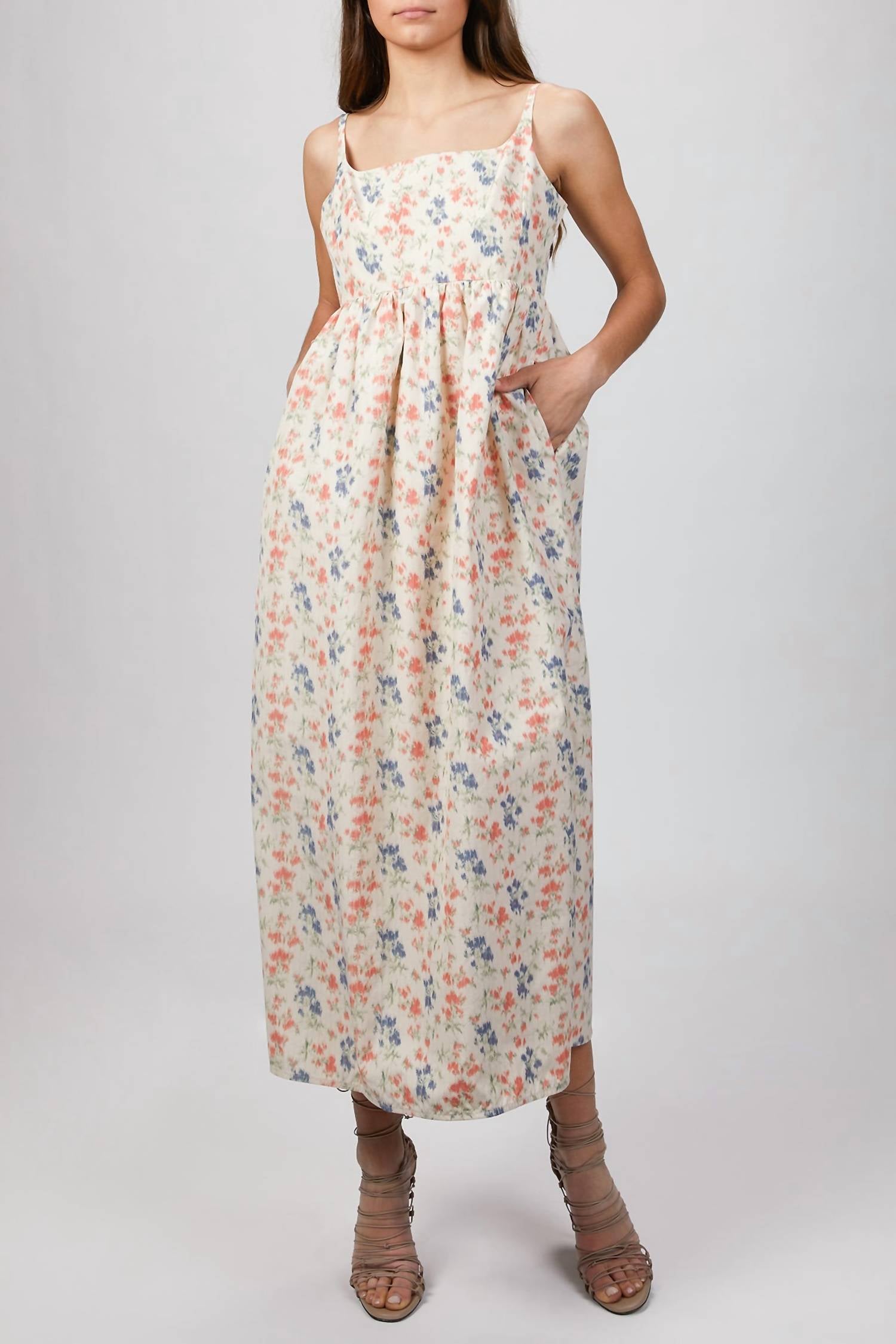 SLEEVELESS LONG EMMA DRESS