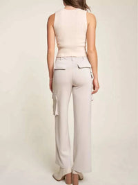 Davi & Dani - Tummy Control Casual Cargo Pants