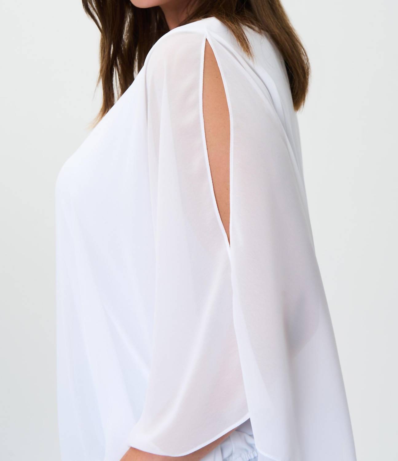Joseph Ribkoff - Crepe Top With Slit Sleeve