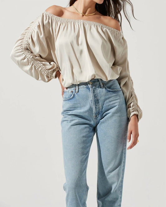 JESSEN OFF SHOULDER LONG SLEEVE TOP