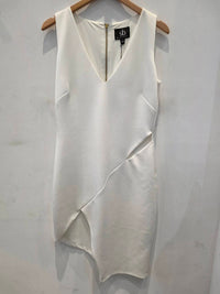 Sheri Bodell Women's Asymmetrical Tank Panel Dress in white - women's dress