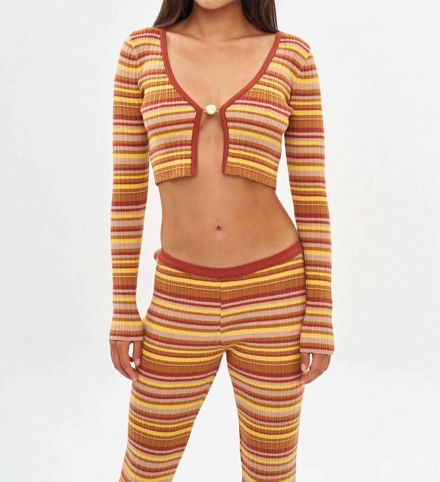 Bananhot - Ann Cropped Long-sleeve Cardigan