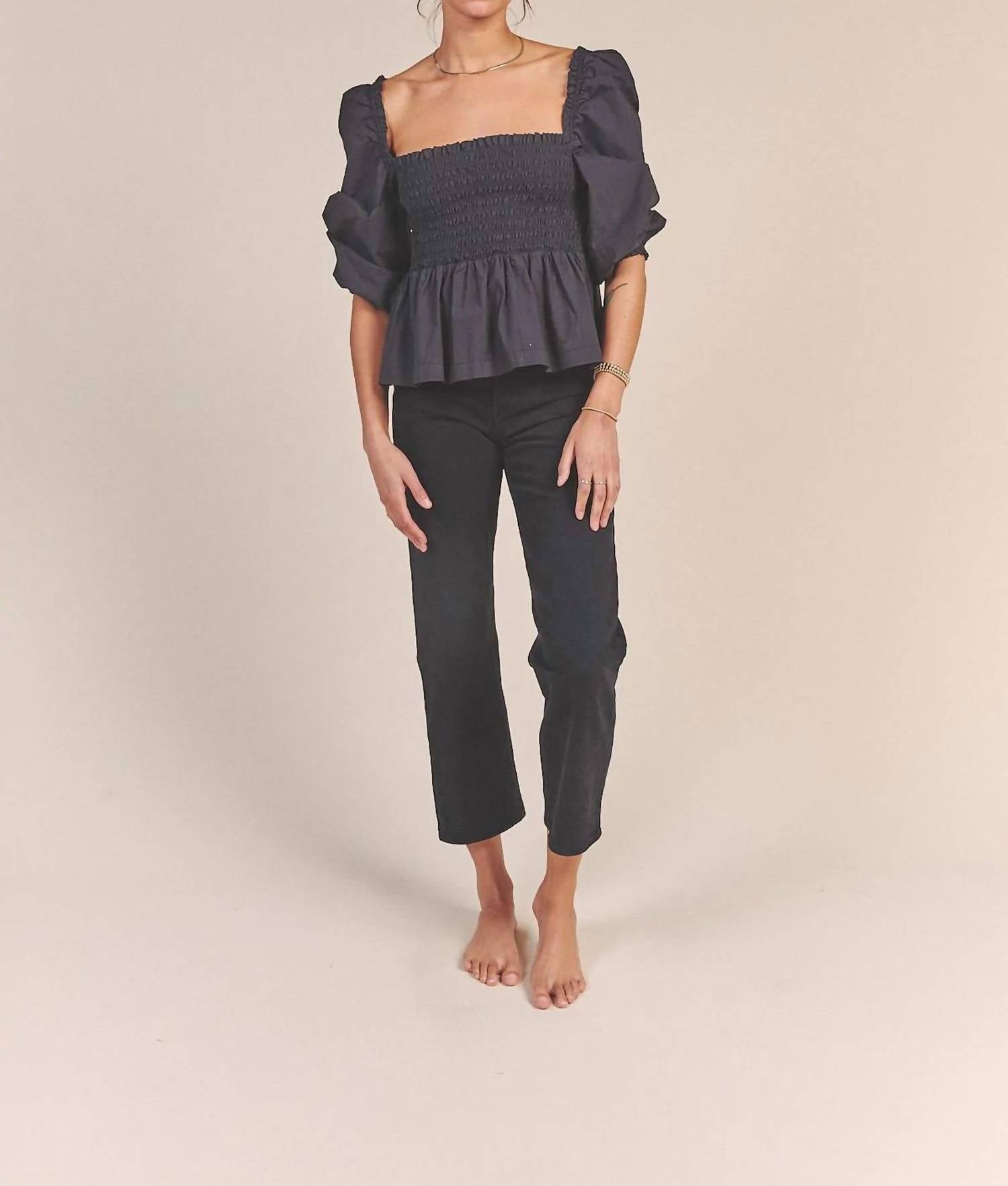 Trovata - Alize Puff Shoulder Blouse