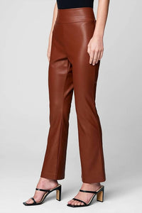 Blanknyc - Vegan Leather Wide Yoke Kick Flare Pant