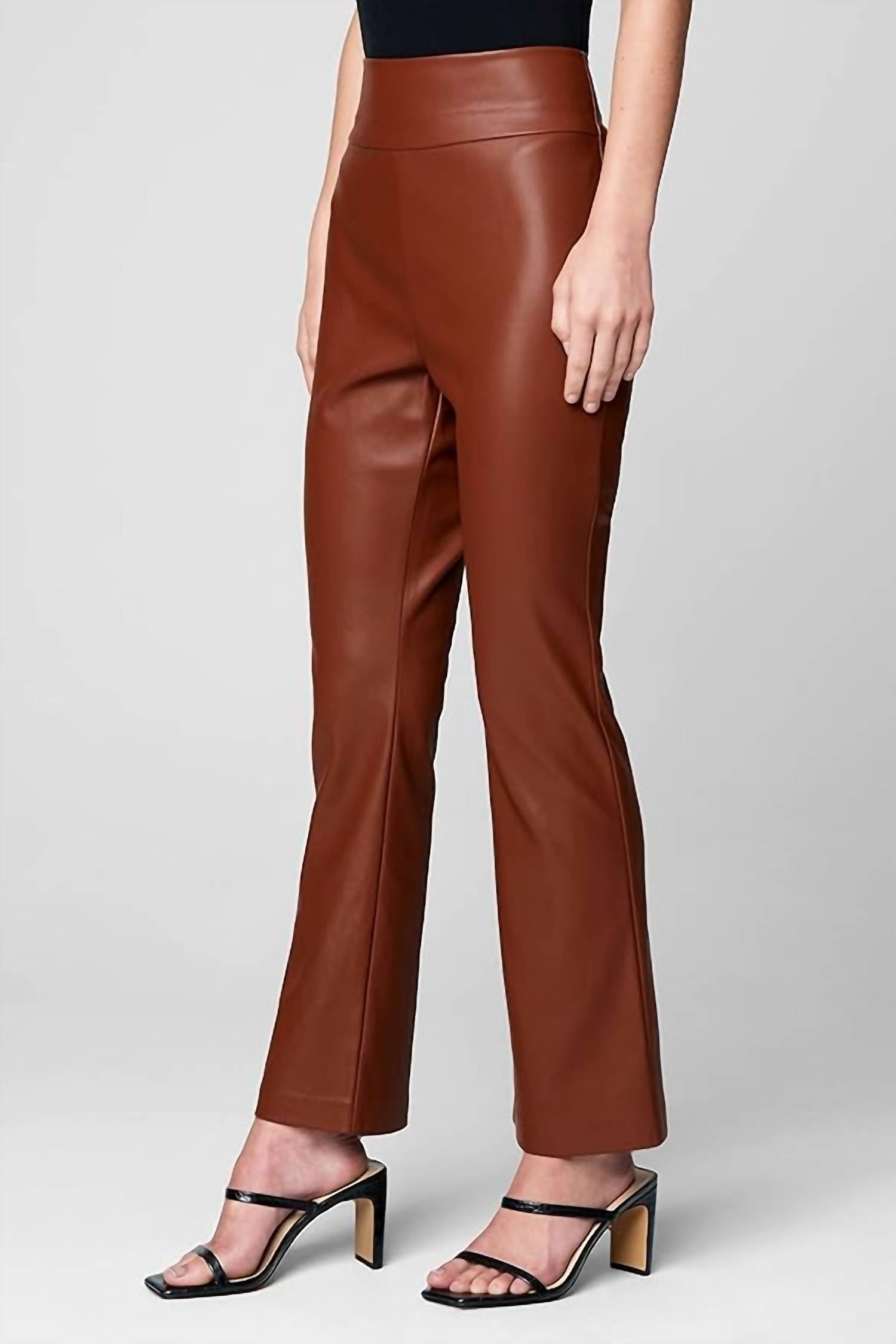 Blanknyc - Vegan Leather Wide Yoke Kick Flare Pant