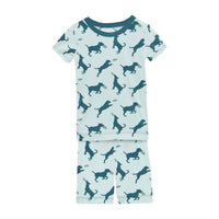 Kickee - Kid's Short Sleeve Pajama Set With Shorts