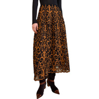 Ulla Johnson - Gili Applique High Waist Midi Skirt