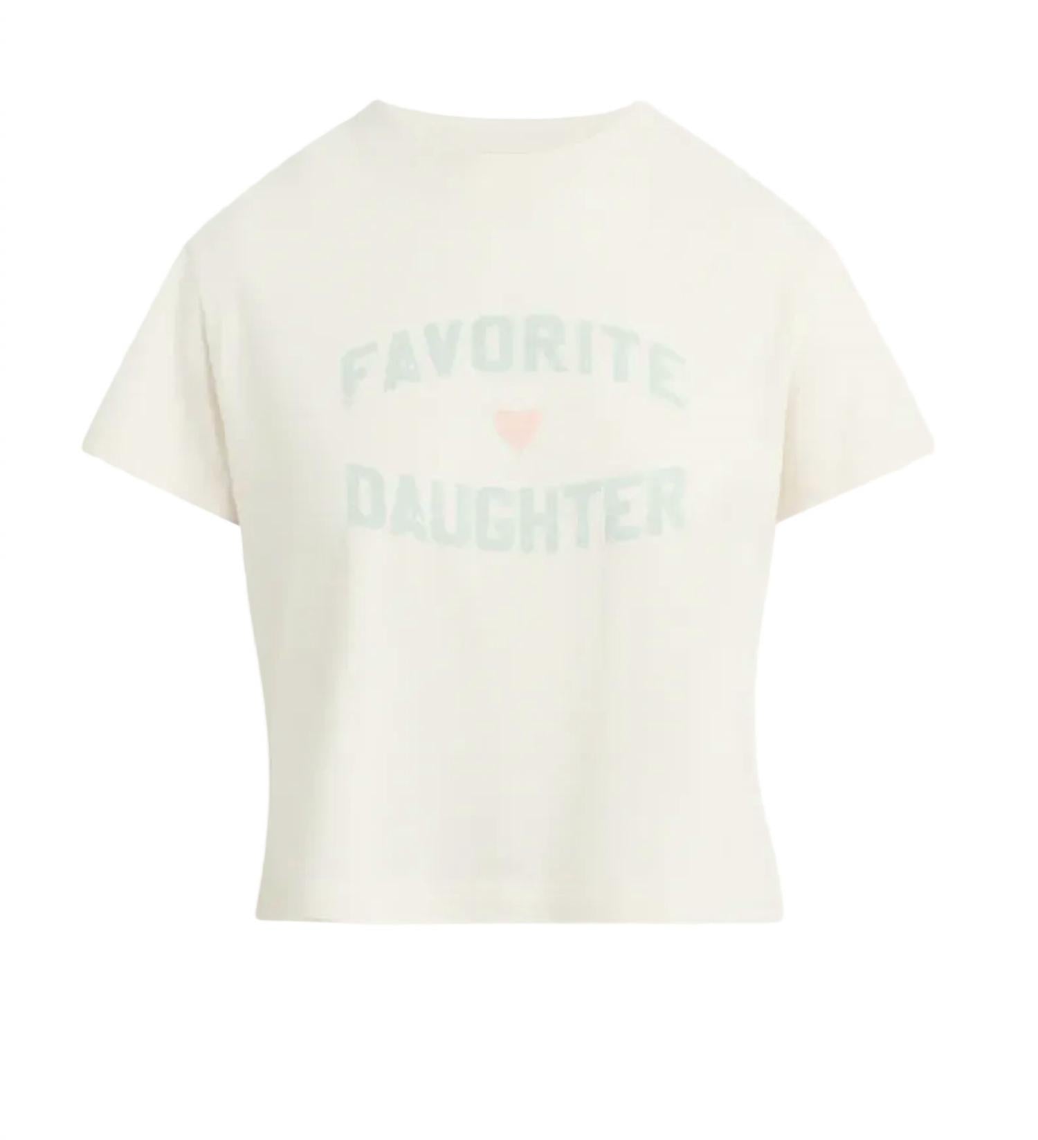 Favorite Daughter Cropped Short Sleeve Tee in light sage - women's t-shirt - view 5