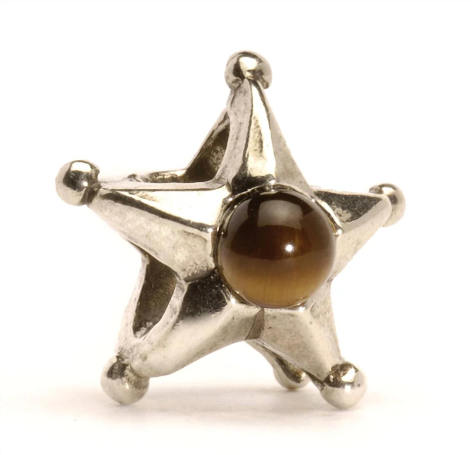 Trollbeads Women's Gemini Star Bead Charm in silver - women's accessory