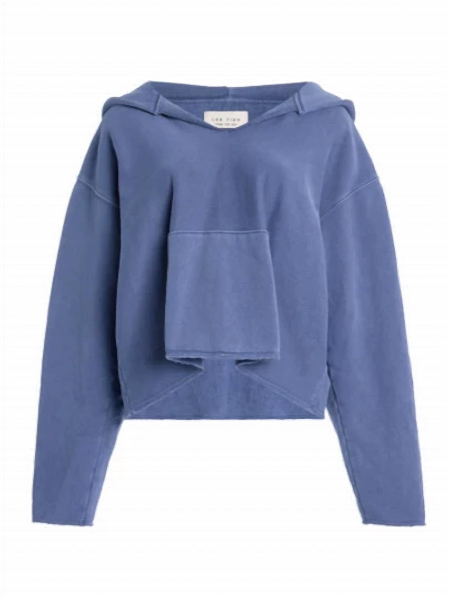 Les Tien - Women's Rachel Raw Crop Hoodie
