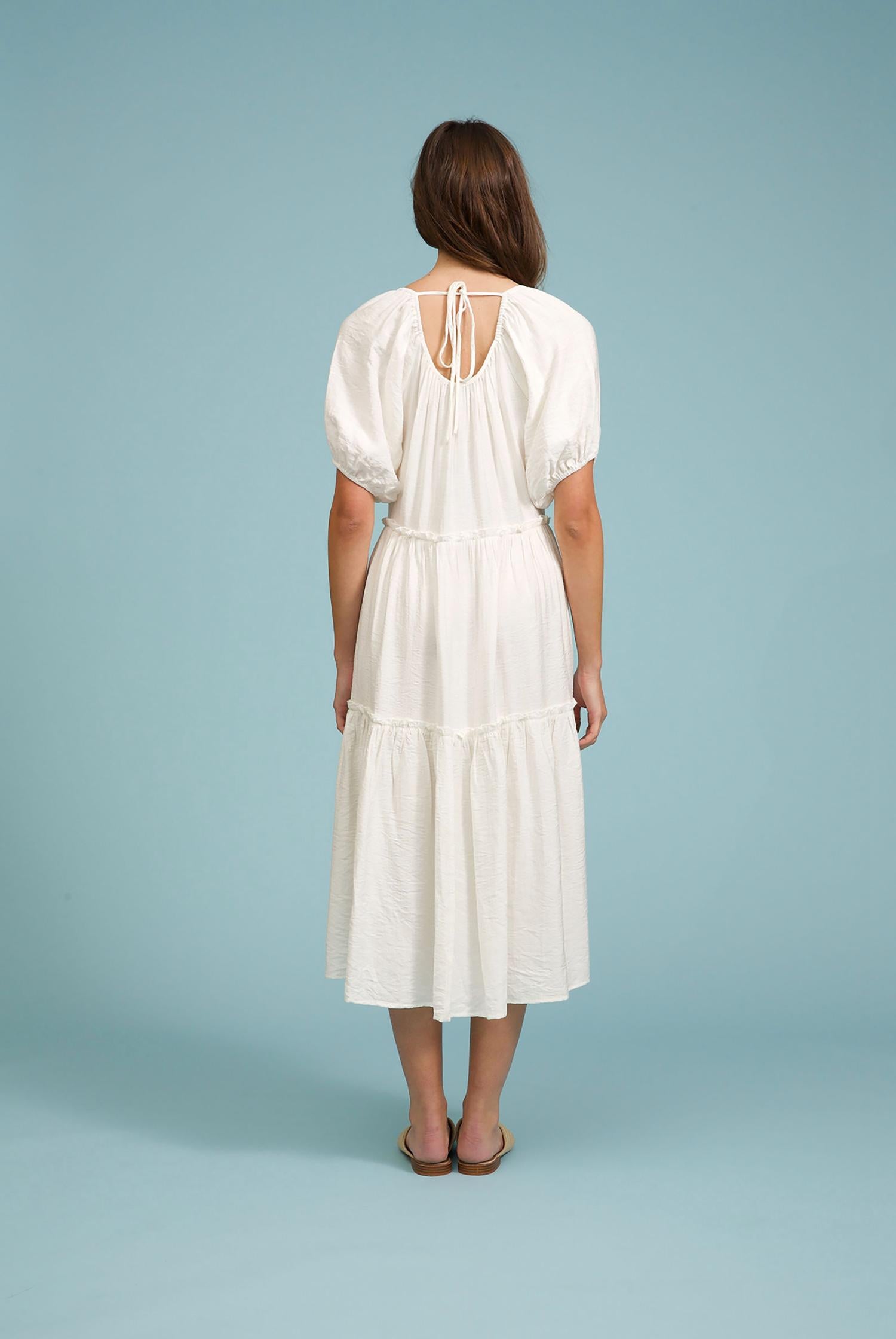Maddox Tiered Midi Dress