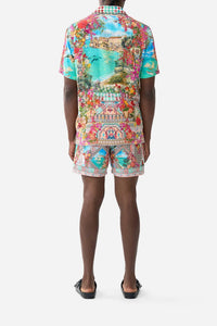 Camilla - Short Sleeve Camp Collared Shirt