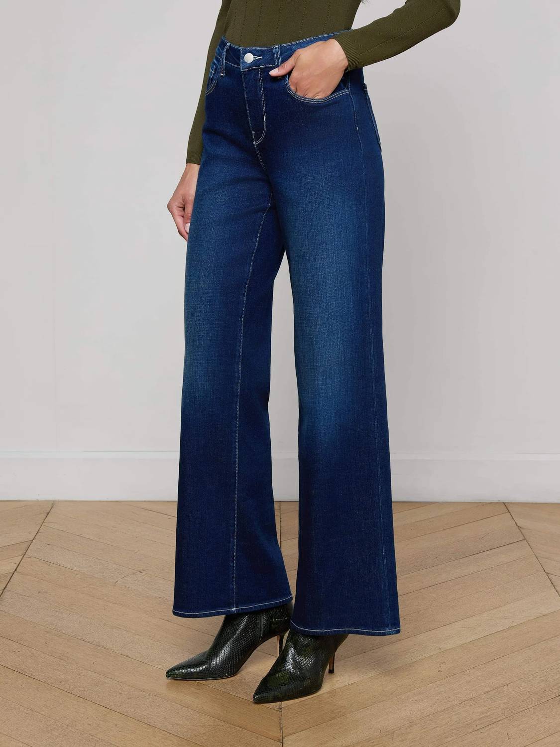 L'Agence - Women's Alicent High Rise Sneaker Jean