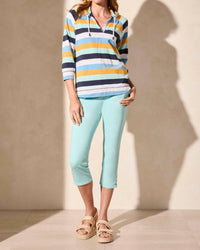 Tribal - Comfort Stretch Pull-on Capri With Hem Vent
