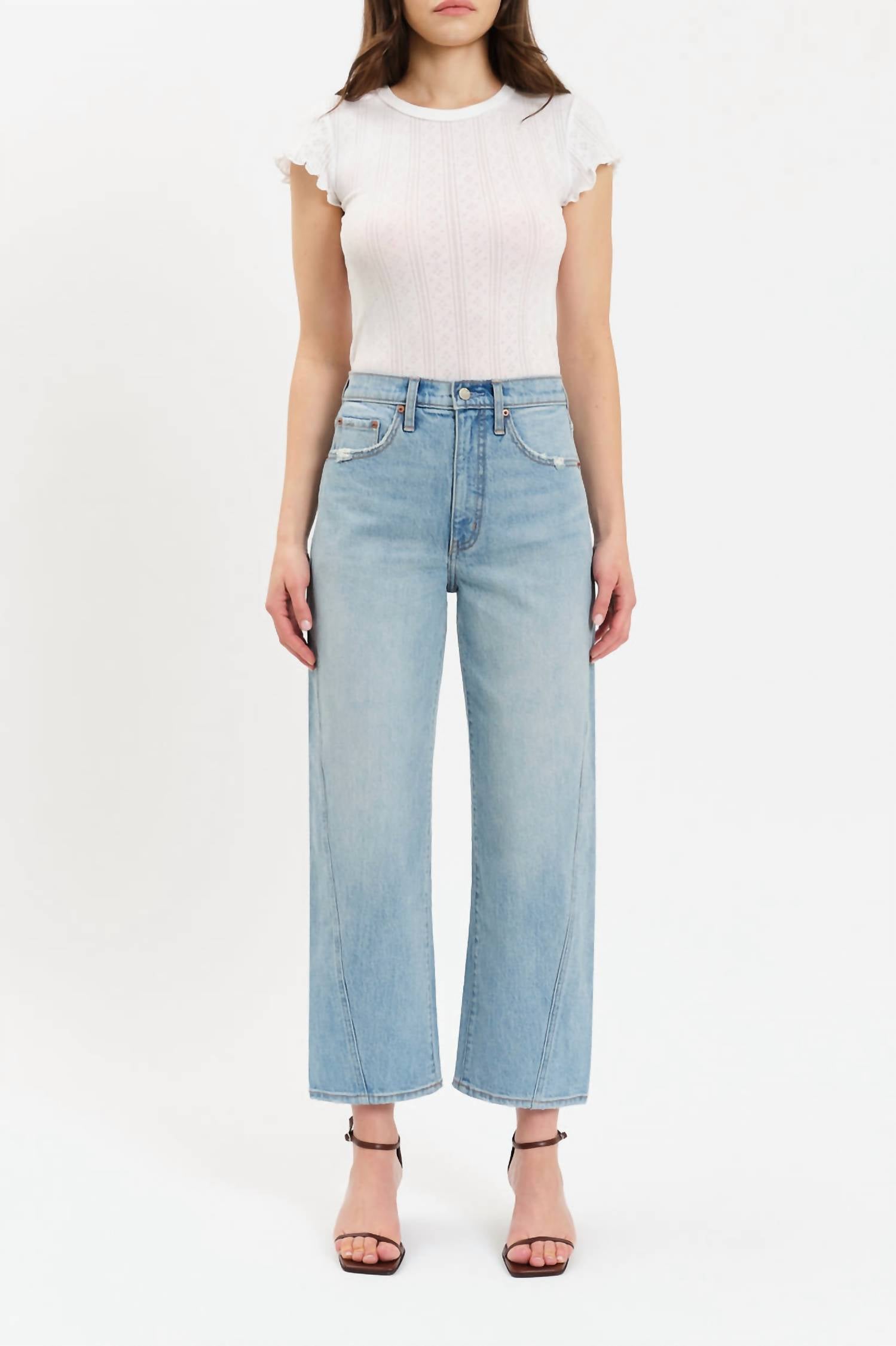 DAZE Westward Barrel Leg Jeans in pulse - women's jeans