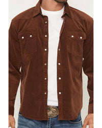 Rock & Roll Denim - Men's Corduroy Long Sleeve Snap Western Shirt