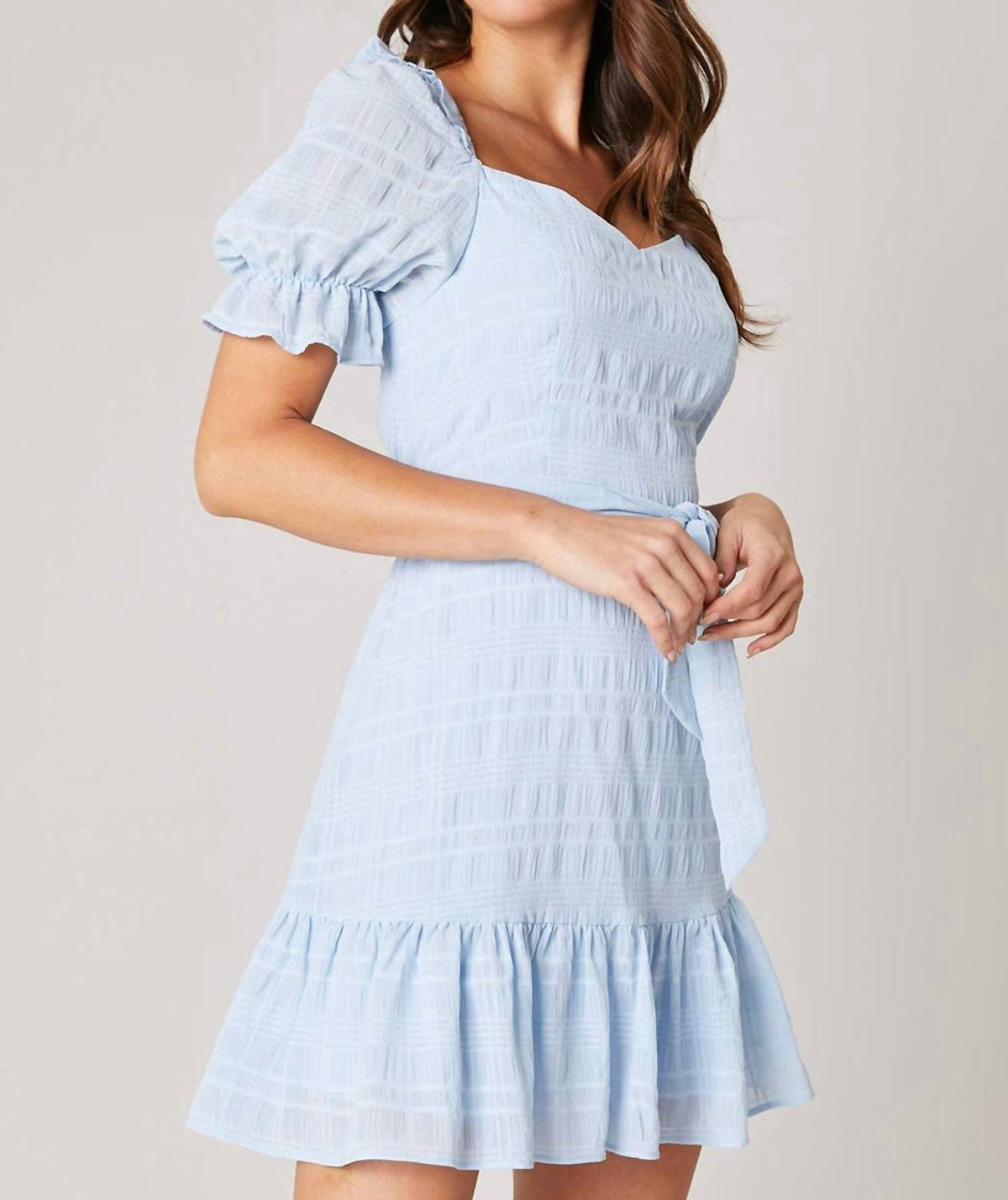 Sugarlips - Taya Sweetheart Puff Sleeve Dress
