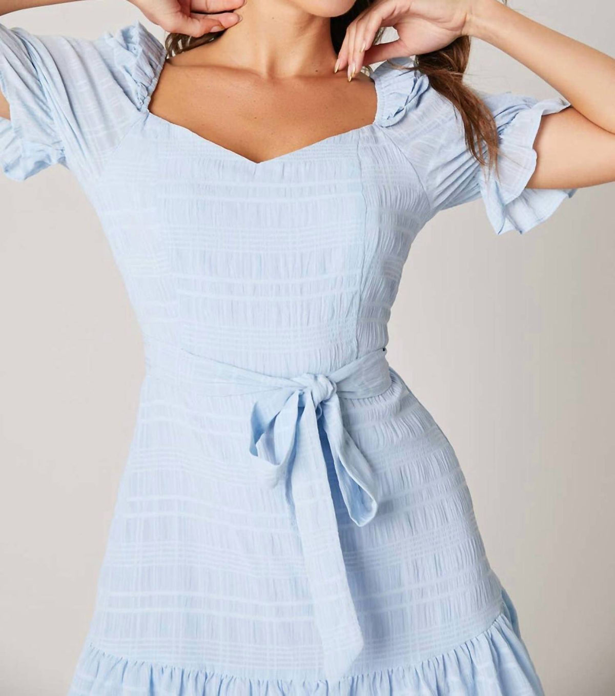 Sugarlips - Taya Sweetheart Puff Sleeve Dress