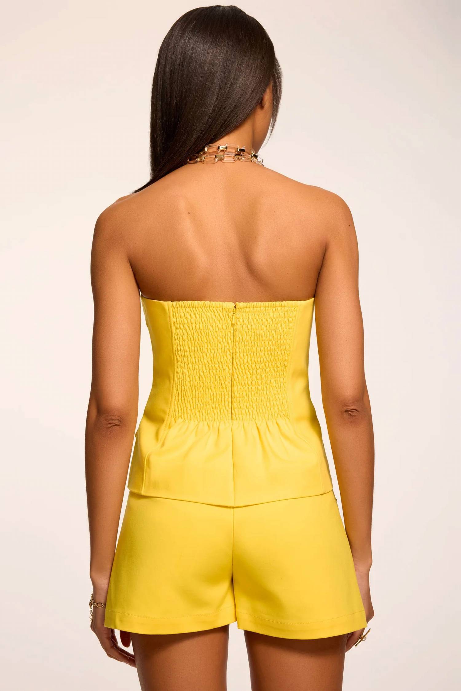 Ramy Brook - Eva Cotton Tailored Strapless Top