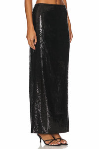 Lna - Elettra Sequin Column Maxi Skirt