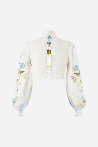 Camilla - Lace Splice Long Sleeve Top