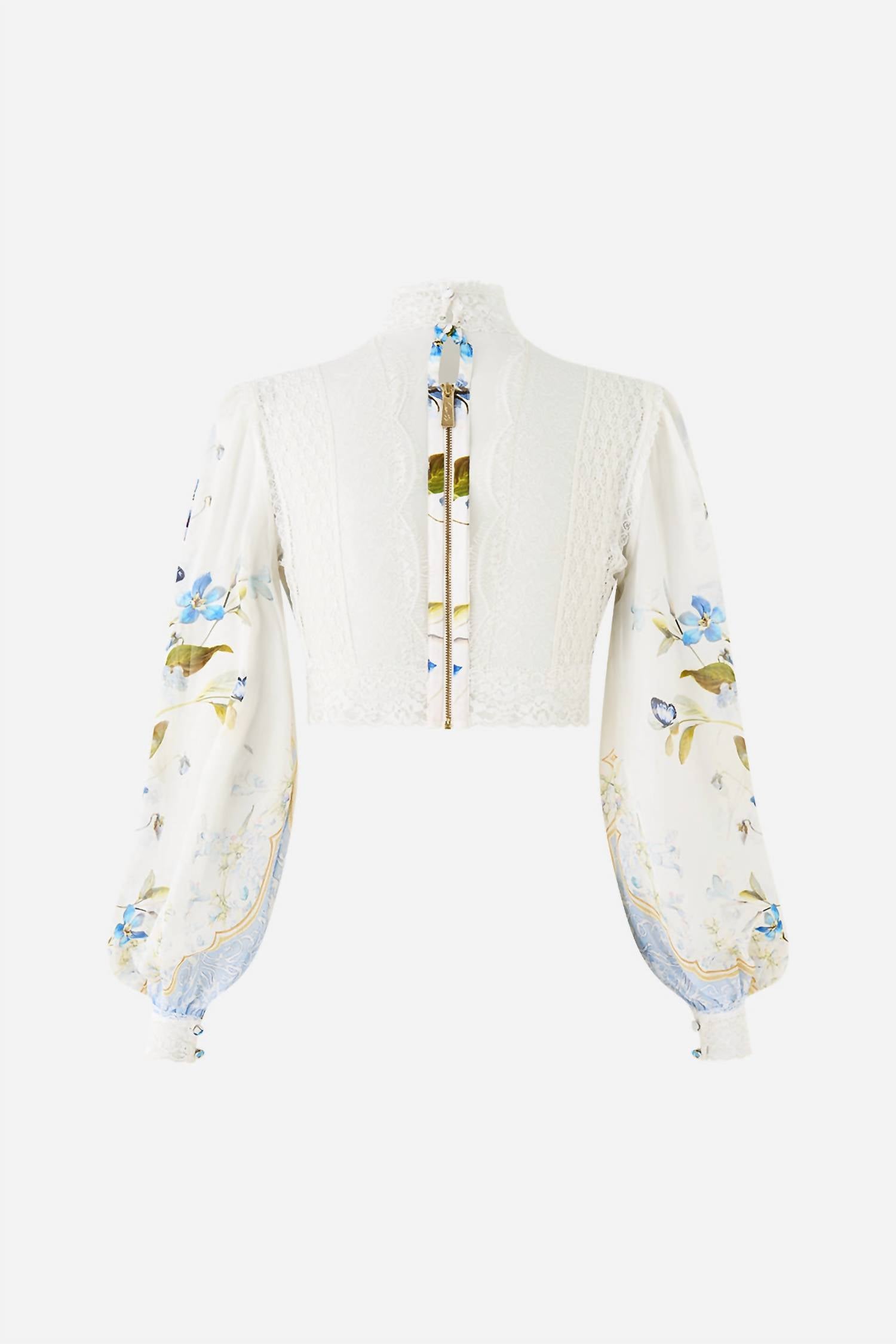 Camilla - Lace Splice Long Sleeve Top