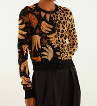Farm Rio - Banana Leopard Mixed Cardigan